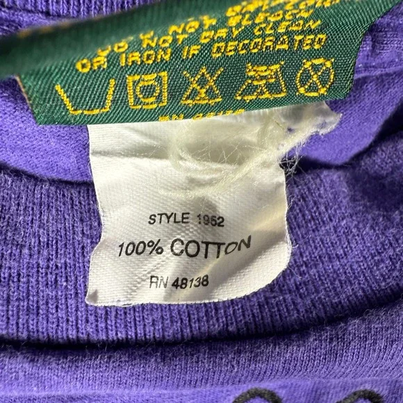 Vintage Colorado Rockies T-Shirt Mens XL Purple 90s MLB Baseball USA - Picture 5 of 10